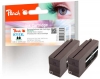 320038 - Peach Doppelpack Tintenpatrone schwarz HC kompatibel zu  No. 711XL BK*2, CZ133AE*2 HP
